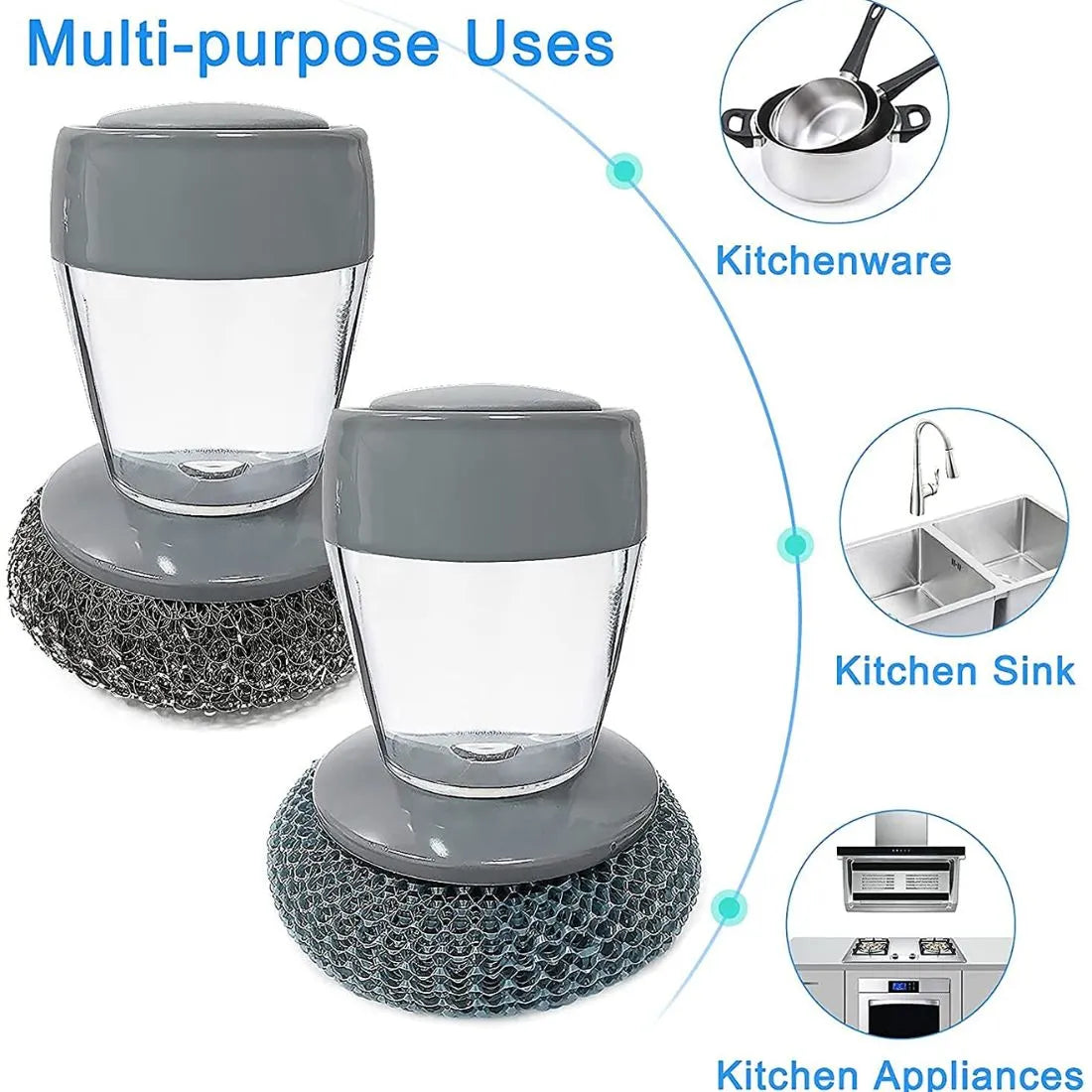 Soap Dispensing Palm Brush