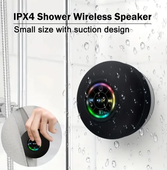 Large Suction Cup Waterproof Bluetooth Speaker