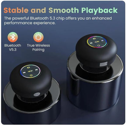 Large Suction Cup Waterproof Bluetooth Speaker