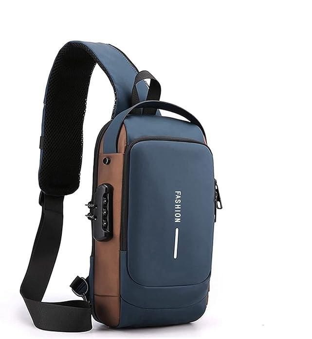 Sling Bag for Men & Women with USB charging
