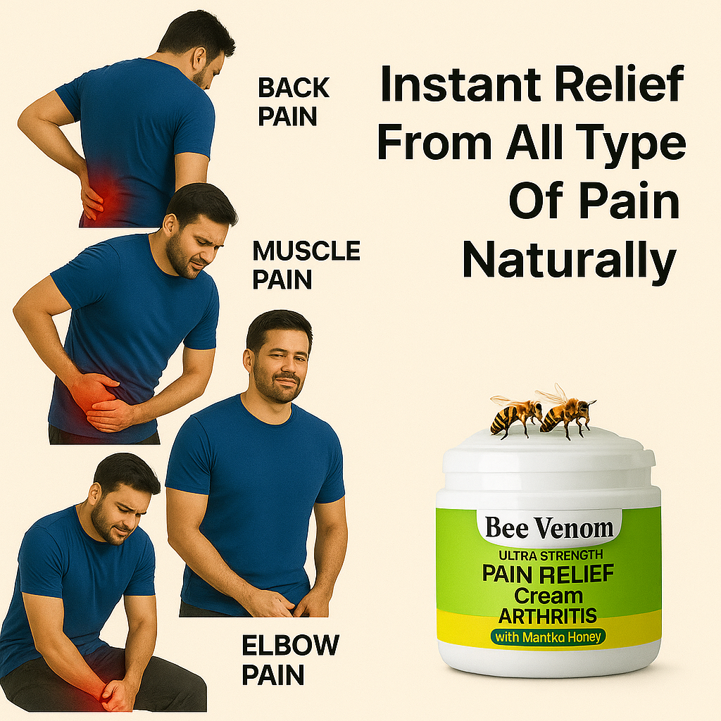 Bee Venom Pain Relief Cream | Buy 1 Get 2 Free