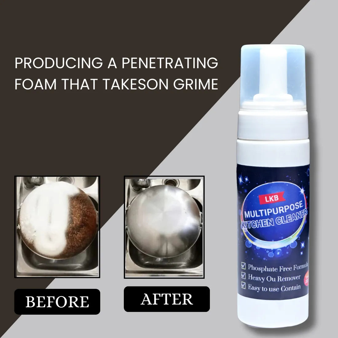 MULTI- PURPOSE KITCHEN BUBBLE CLEANER (Buy 1 Get 1 Free)