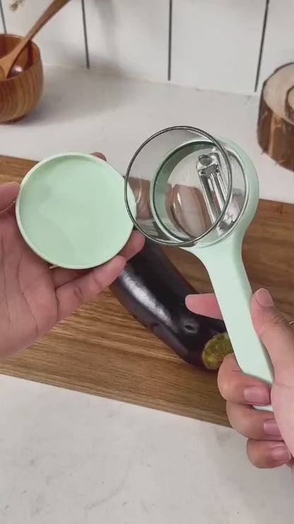Multifunctional Peeler with Built-In Storage Box | Easy to Clean, Non-Slip Handle